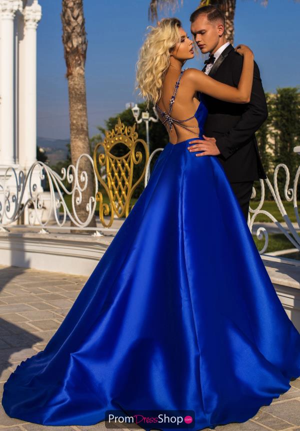 strapless ruched gown