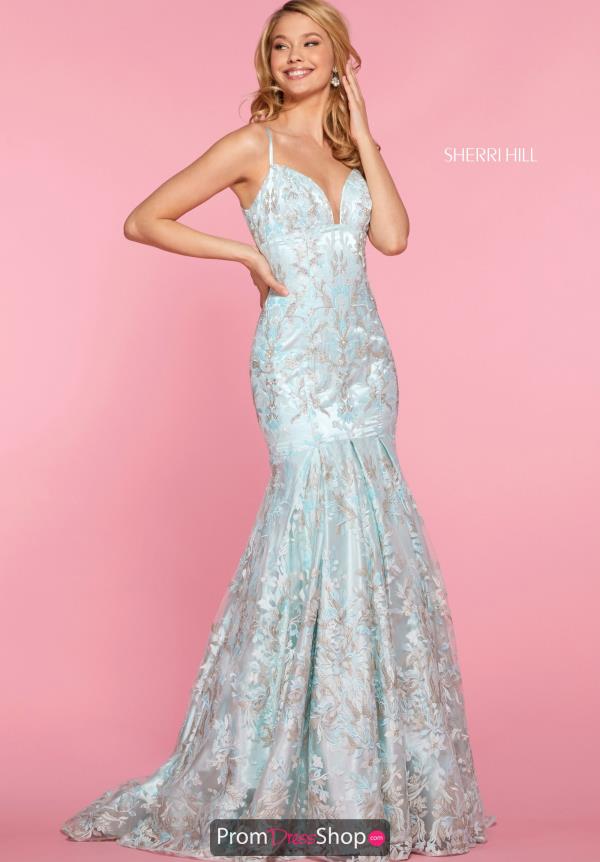 Sherri Hill Beaded Mermaid Dress 52996