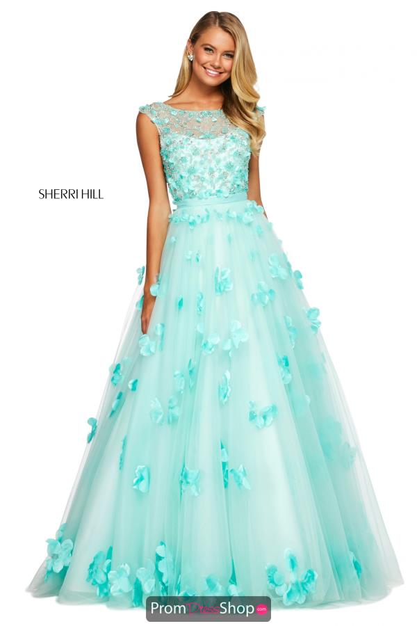 sherri hill cap sleeve dress