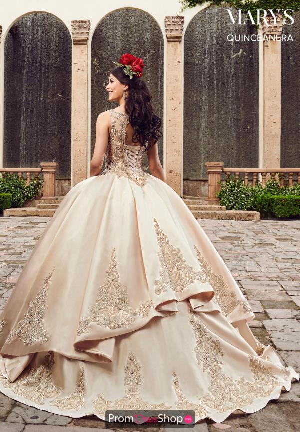 champagne gold quinceanera dresses