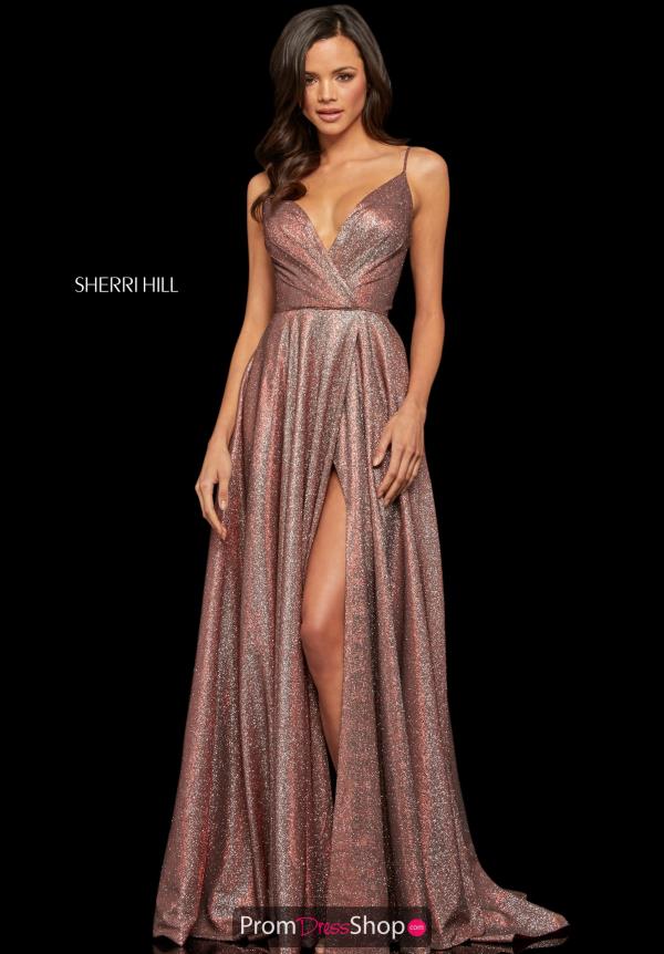 Sherri Hill V Neck Dress 52977