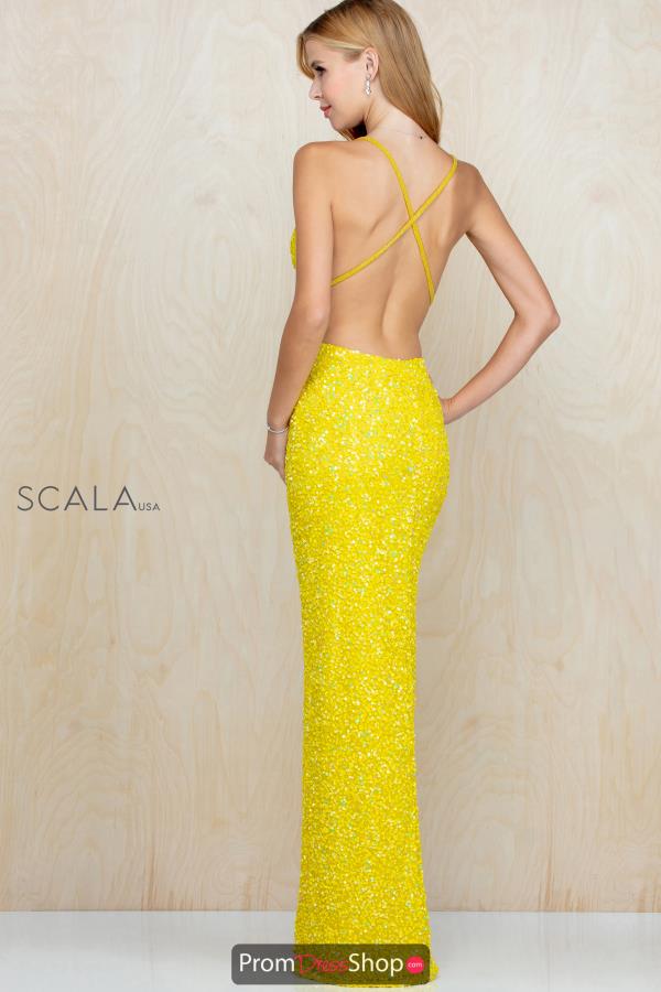 Scala Open Back Fitted Dress 60141
