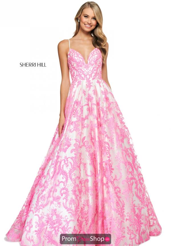 sherri hill pink gowns