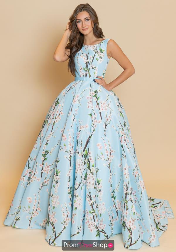 Sherri Hill Cap Sleeve Dress 54380