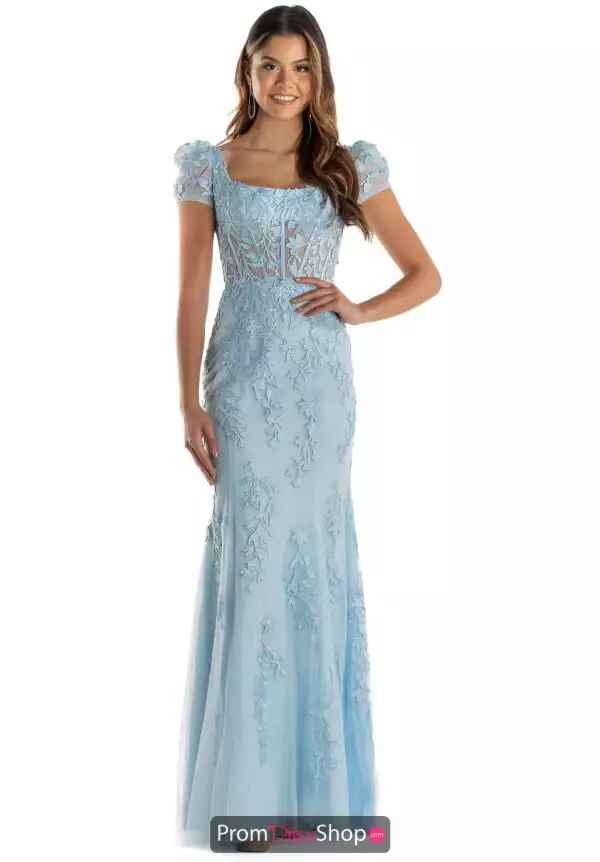 Corset Lace Long Dress 55544