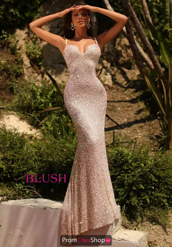 Blush Beaded Dress 20522