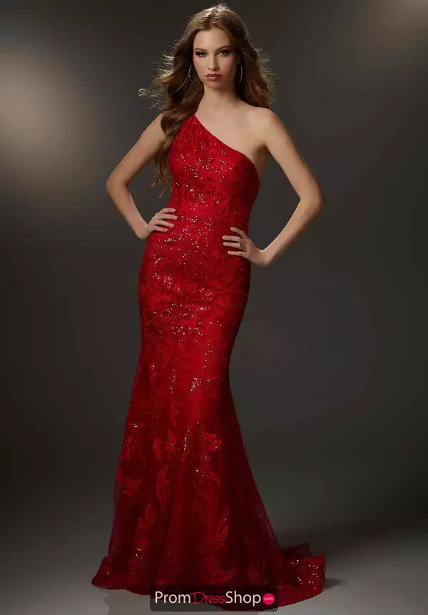 Single Shoulder Fitted Dress 48016