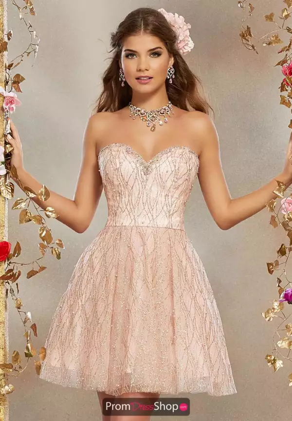 Sweetheart Beaded Short Dress 9501