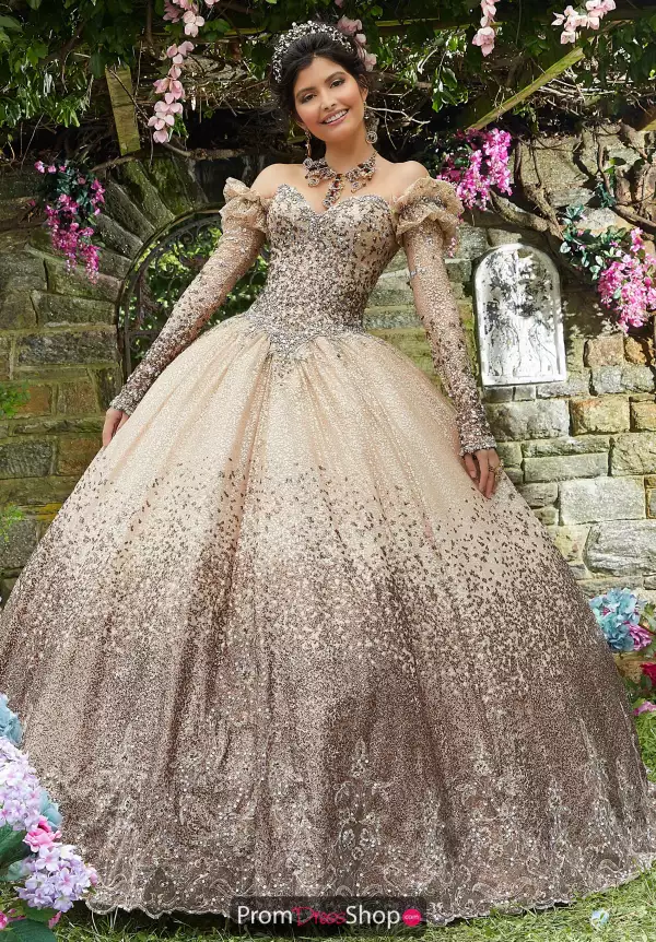 Glitter Sweetheart Long Sleeve Quinceanera 89278