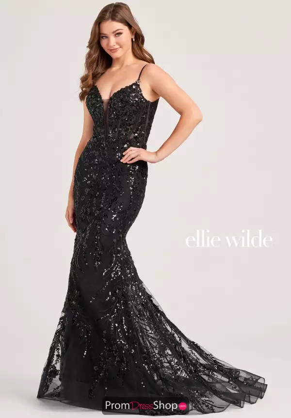 Ellie Wilde V Neck Dress EW35039