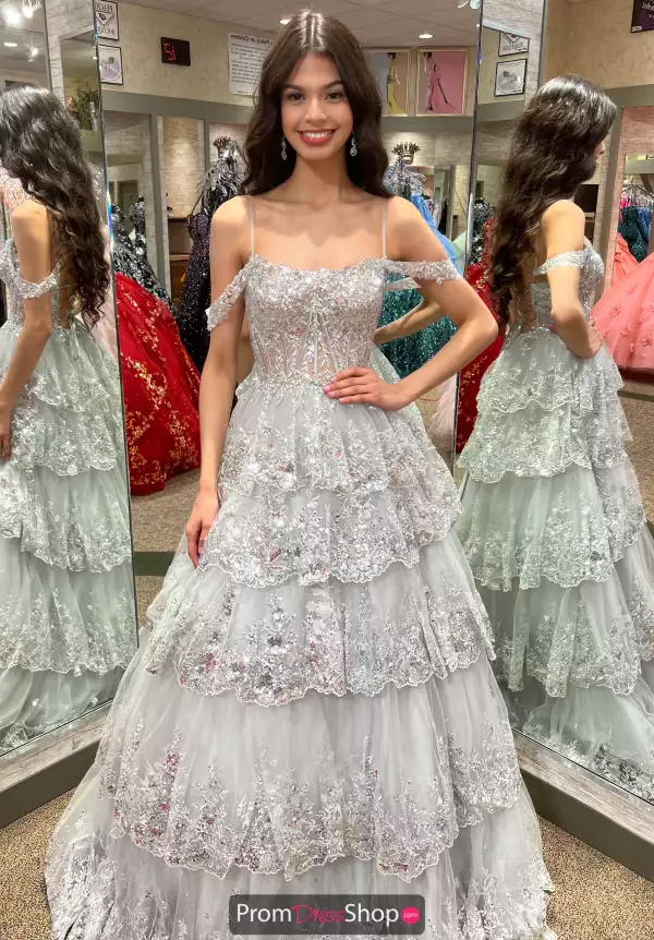 Off the Shoulder A-Line Dress 56104