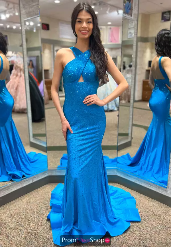 High Halter Jersey Dress 54850