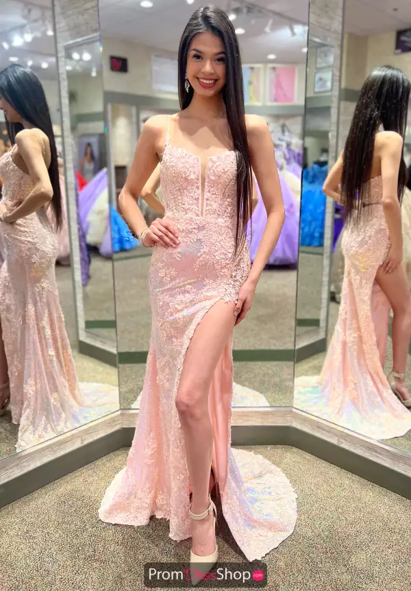 Sweetheart Neckline Beaded Applique Dress 55059