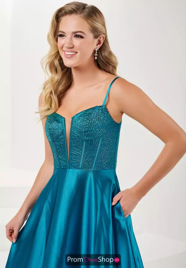 A Line Flowy Jersey Beaded Dress 16101