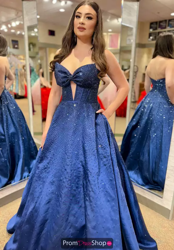 A-Line Satin Corset Dress 56900