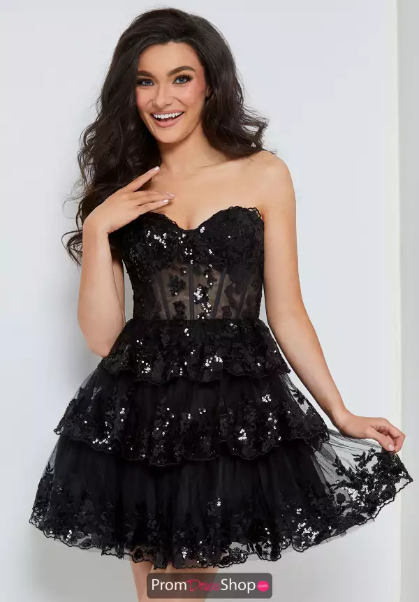 Strapless Layered A-Line Dress 1625