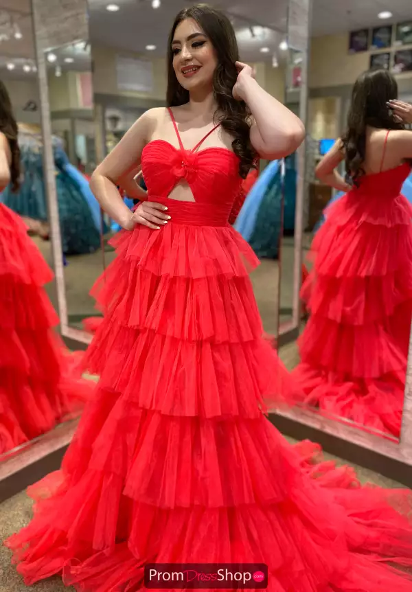 Halter Neck Tulle A-Line Dress 56132