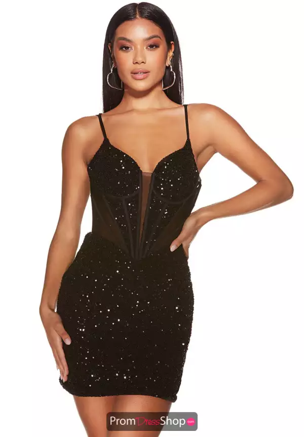 Fitted Sequins Dress 4910