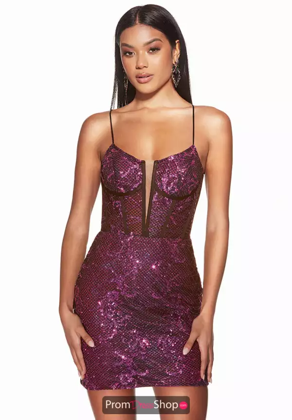 Shimmering Short Dress 4859