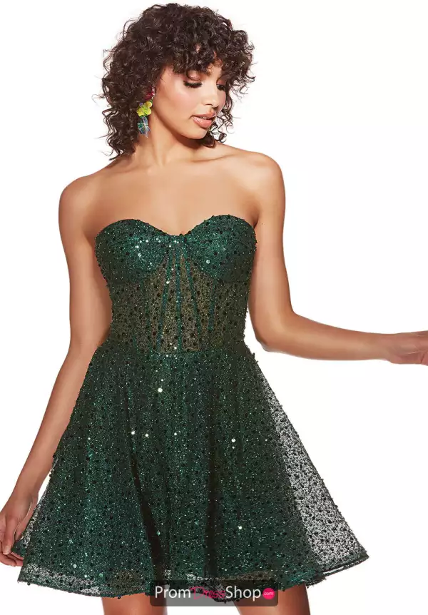 Beaded Flowy Short Dress 3776