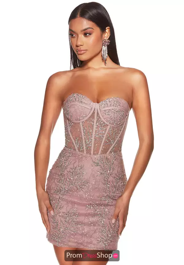 Strapless Corset Short Dress 4865