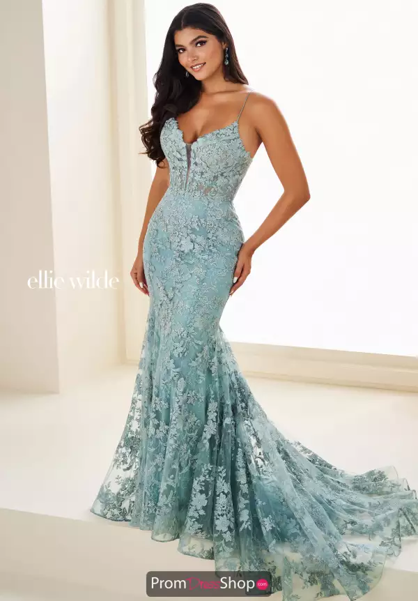 Fitted Applique Back Zipper Dress EW37027
