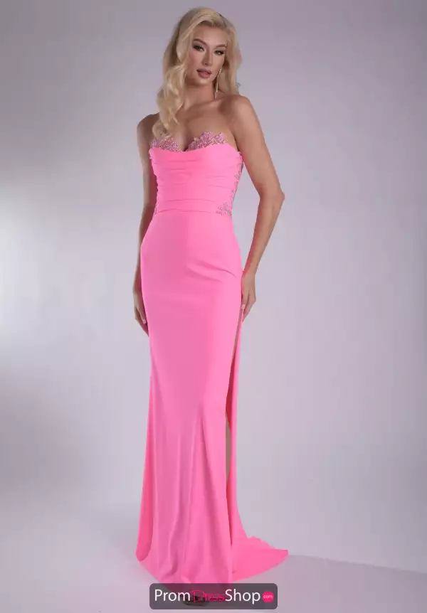 Strapless Jersey Dress 7711