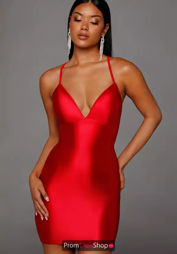 Satin Lace Back Dress 40123