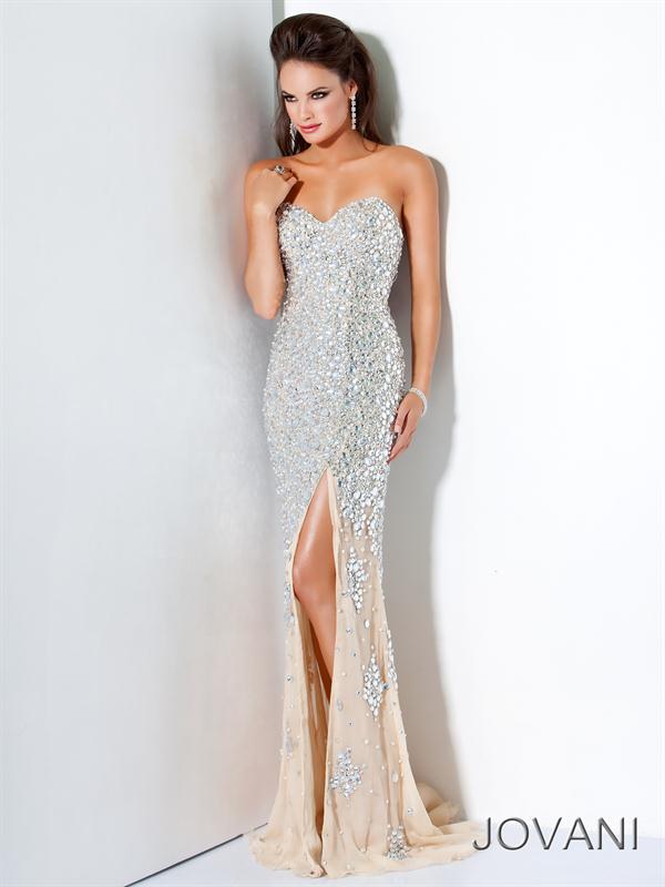 Jovani Fitted Starpless Long Dress 4247