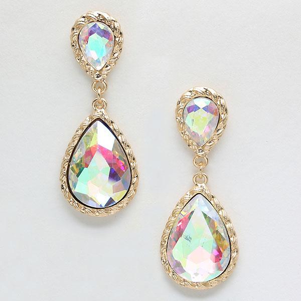 Iridescent Gold Earrings Style Eve222