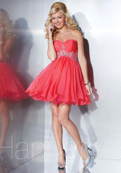 2014 Hannah S Short A Line Prom Dress 27847