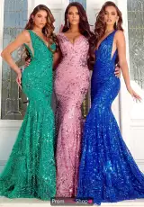 Emerald, Pink and Blue