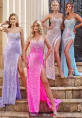 Lilac, Hot Pink, White, Turquoise