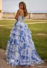 Ivory/Blue Print