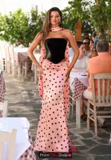 Black/Pink Polka