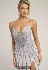 Ivory/Blue/Silver