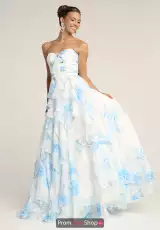 White/Soft Blue