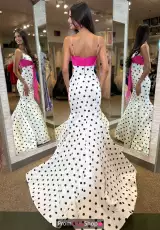 Ivory/Black/Fuchsia