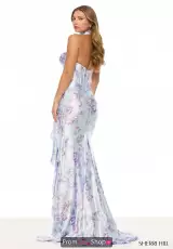 Light Blue/Lilac Print
