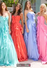 Mint, Coral, Periwinkle, Pink