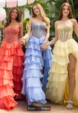 Coral, Periwinkle, Yellow