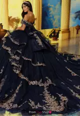 Navy Blue/Antique Gold