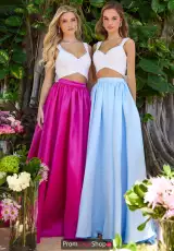Fuchsia/White and Blue/White