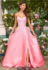 Coral Pink/White