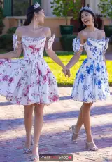 Pink Floral and Royal Floral