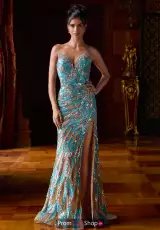 Nude/Blue/Silver