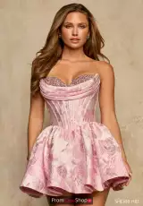 Ivory/Pink Print