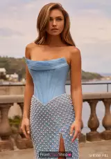Light Blue/Ivory/Silver