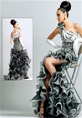 2012 Blush Prom Dresses 9047.  Available in Black/White Plaid