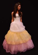 Z-Debora Rachelle Sale Dress P656.  Available in White/Yellow/Pink